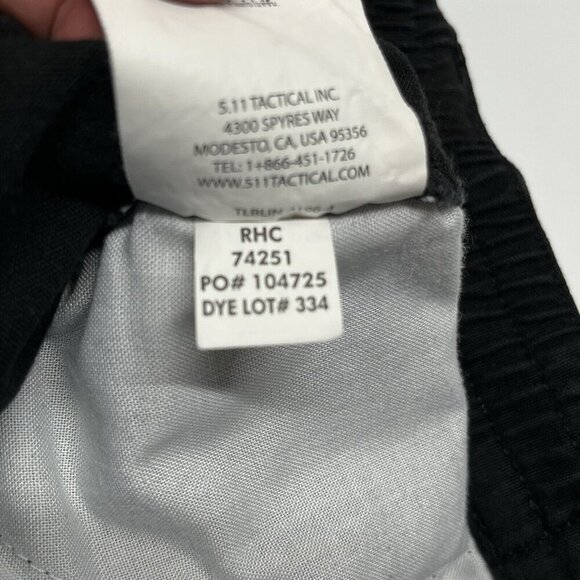 511 5.11 Tactical Pants Mens 42X30 Black Cargo Pockets Utility‎ Workwear Uniform - Picture 12 of 15